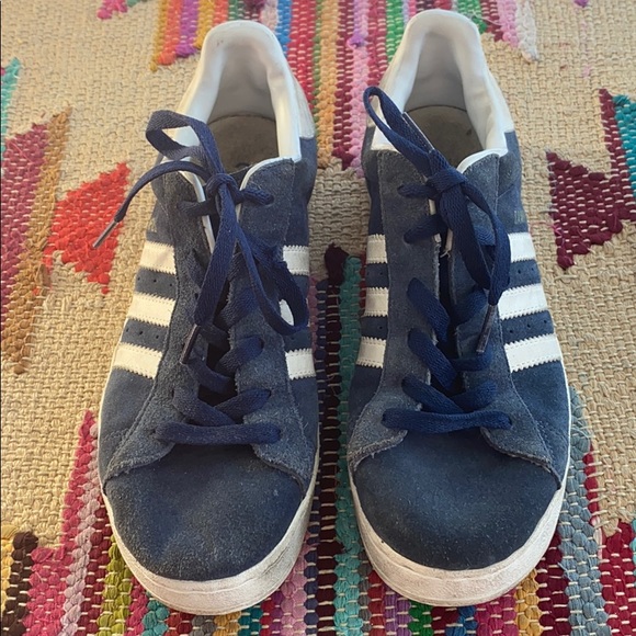 adidas Shoes - Adidas Campus navy suede sneakers